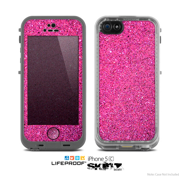 Handig heerlijkheid Cursus The Pink Sparkly Glitter Ultra Metallic Skin for the Apple iPhone 5c L –  DesignSkinz