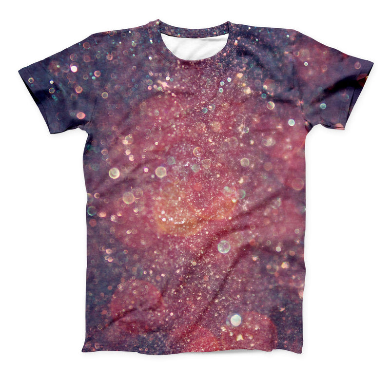 The Red and Blue Unfocused Shimmer Lights ink-Fuzed Unisex All Over Fu ...