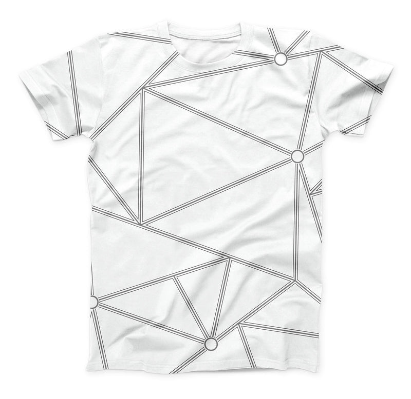 The Simple Connect ink-Fuzed Unisex All Over Full-Printed Fitted Tee S ...