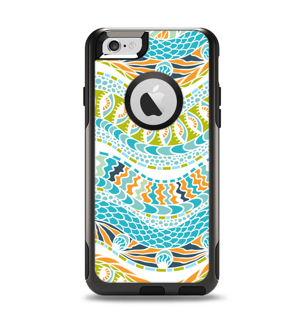 The Vector Teal & Green Snake Aztec Pattern Apple iPhone 6 Otterbox Co ...