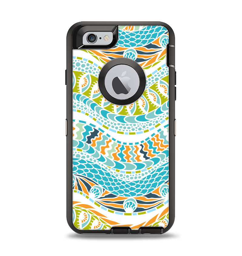 The Retro Colored Modern Aztec Pattern V63 Apple iPhone 6 Otterbox Def ...