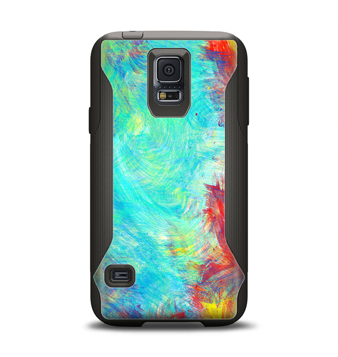 The Vibrant Colored Messy Painted Canvas Samsung Galaxy S5 Otterbox Co ...