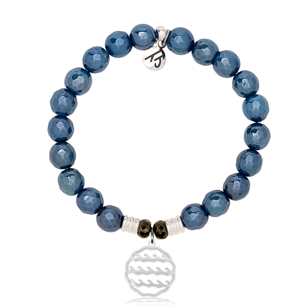 Lapis Lazuli Bracelet - Elastic - Dragonfly Art and Soul