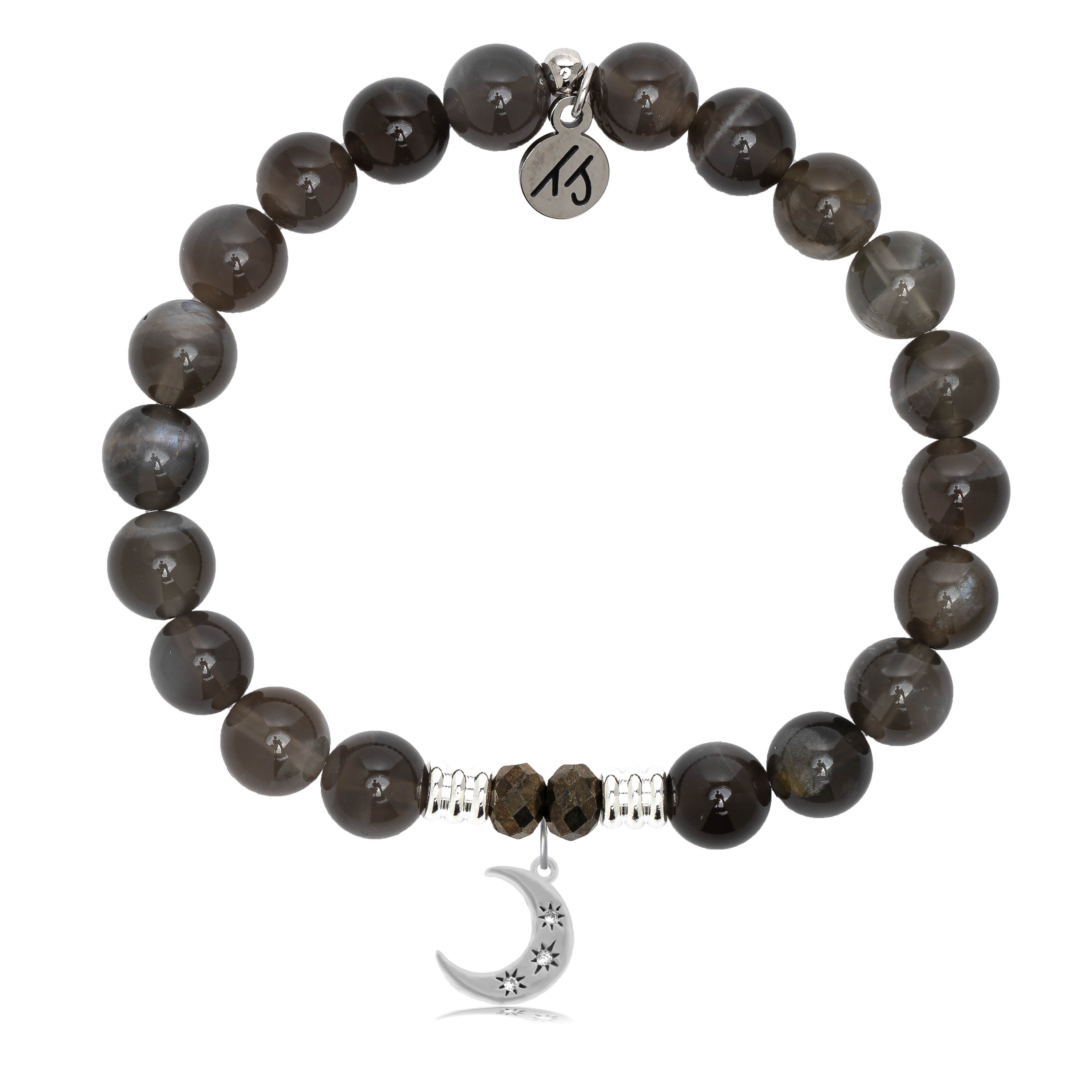 Black Stone Bracelet / Friendship Charm Bracelet