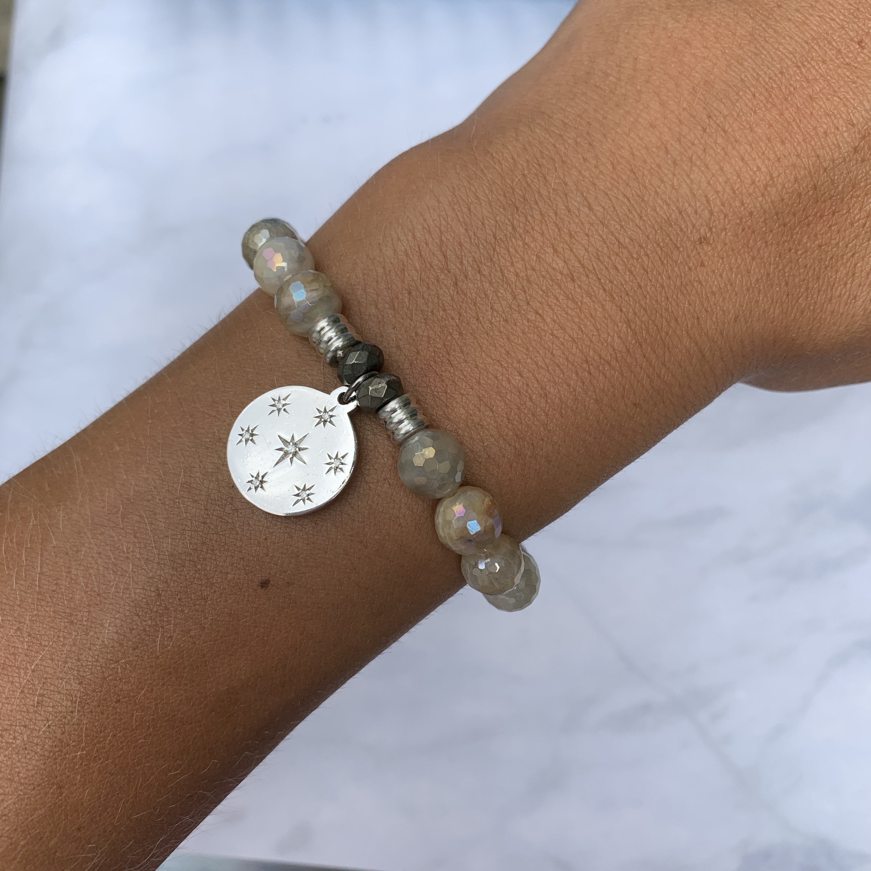 moonstone bracelet sterling silver