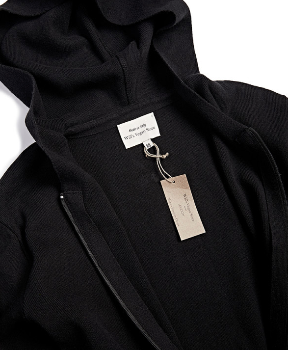 vegan zip up hoodie