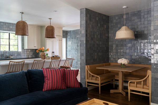 kitchen with handmade tile