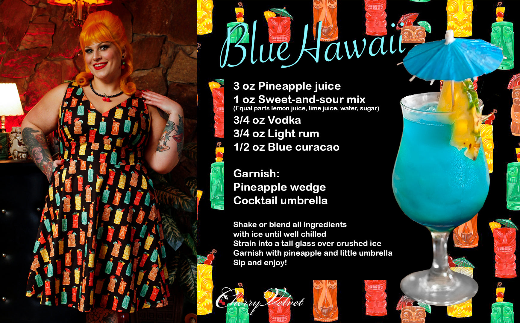 Leanne Tiki Me Away Blue Hawaii Recipe