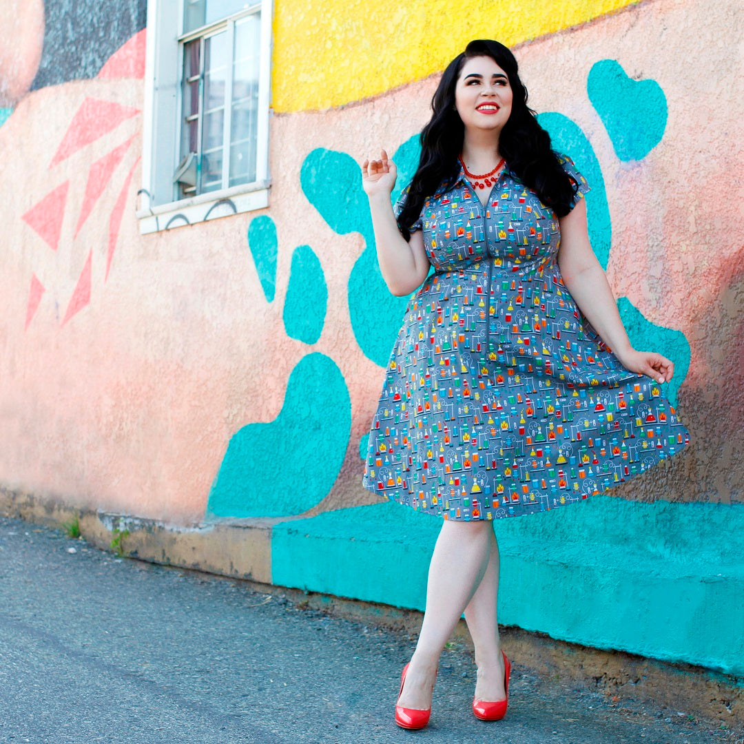 Cherry Velvet Marie Dress