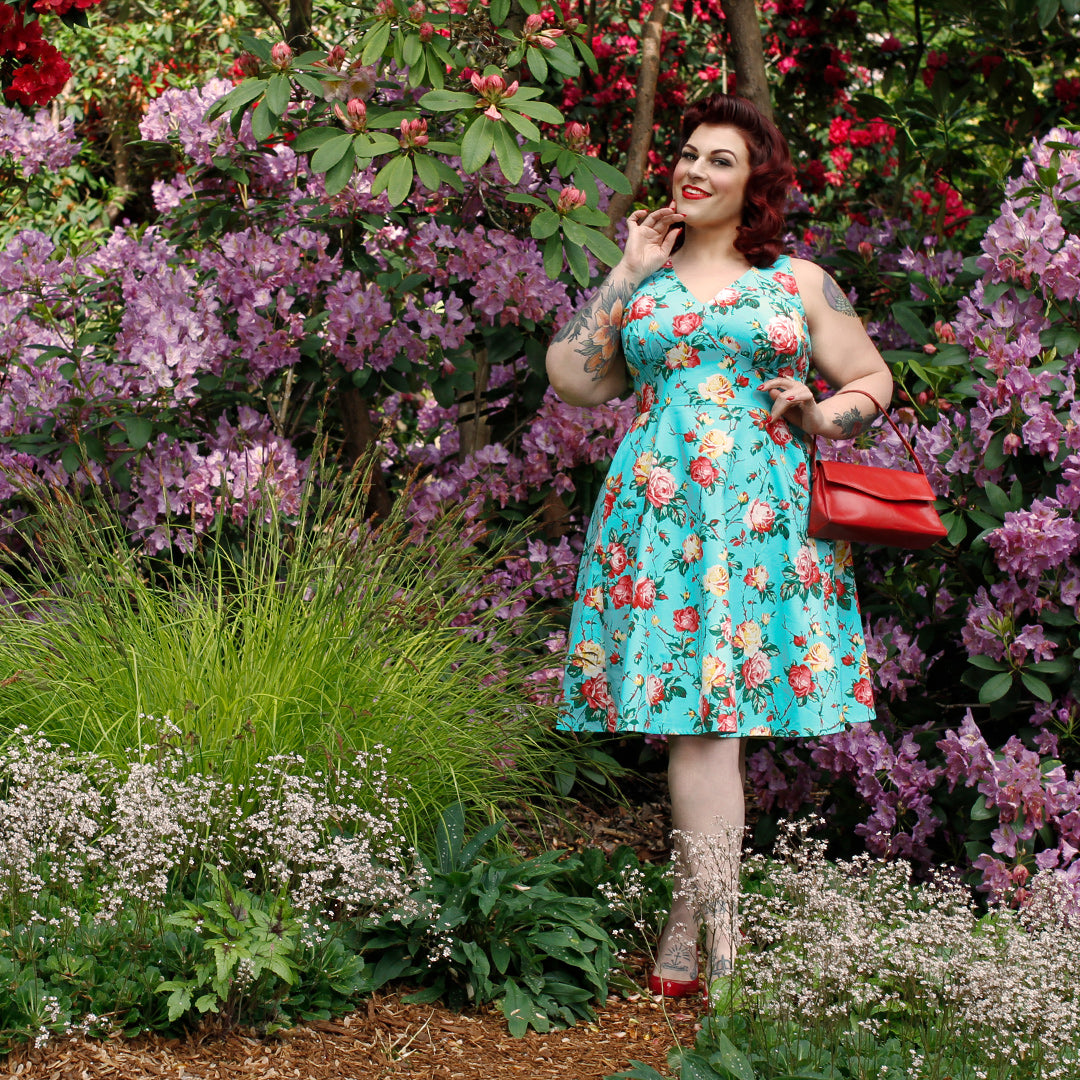 Cherry Velvet Norma Dress