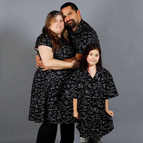 Science Shirt and Retro Dress Family