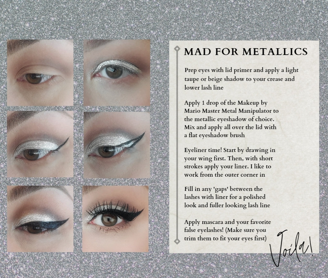 make-up tutorial for mad for metallics Cherry Velvet dresses