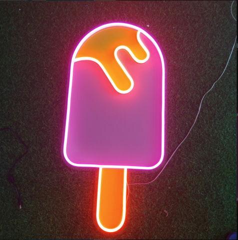 Pink and Yellow Neon Flex Sign