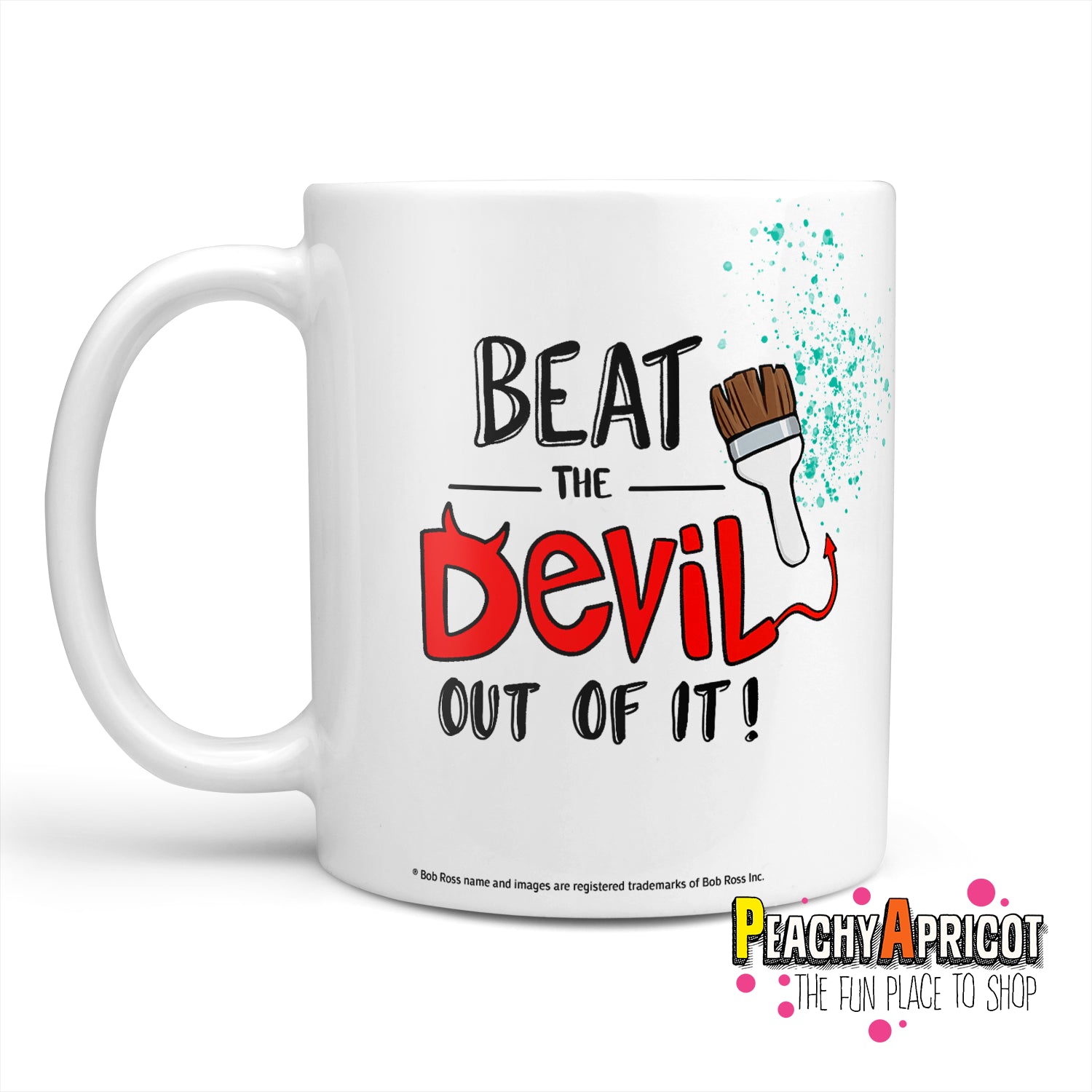 falanks Partina City Kriger Bob Ross - Beat The Devil Mug | PeachyApricot