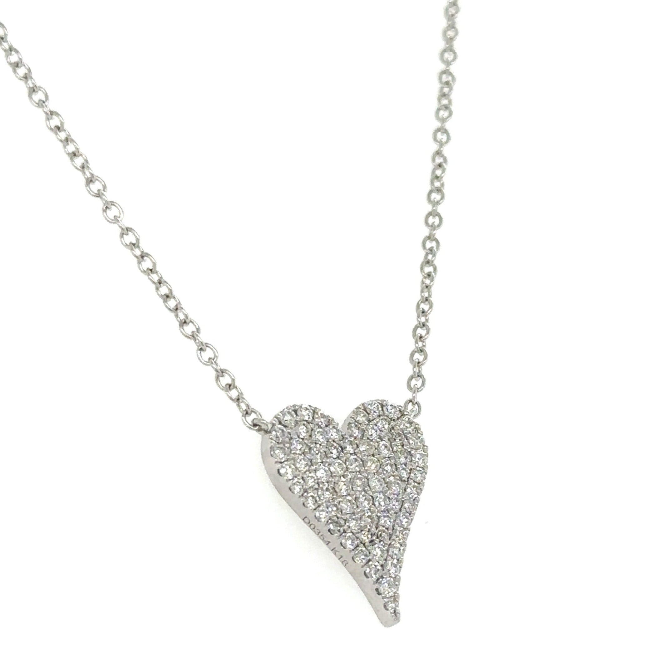 0.35CT T.W. Diamond Heart Pave Necklace – HANIKEN JEWELERS NEW-YORK