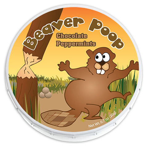 poop beaver mints collection tin mint