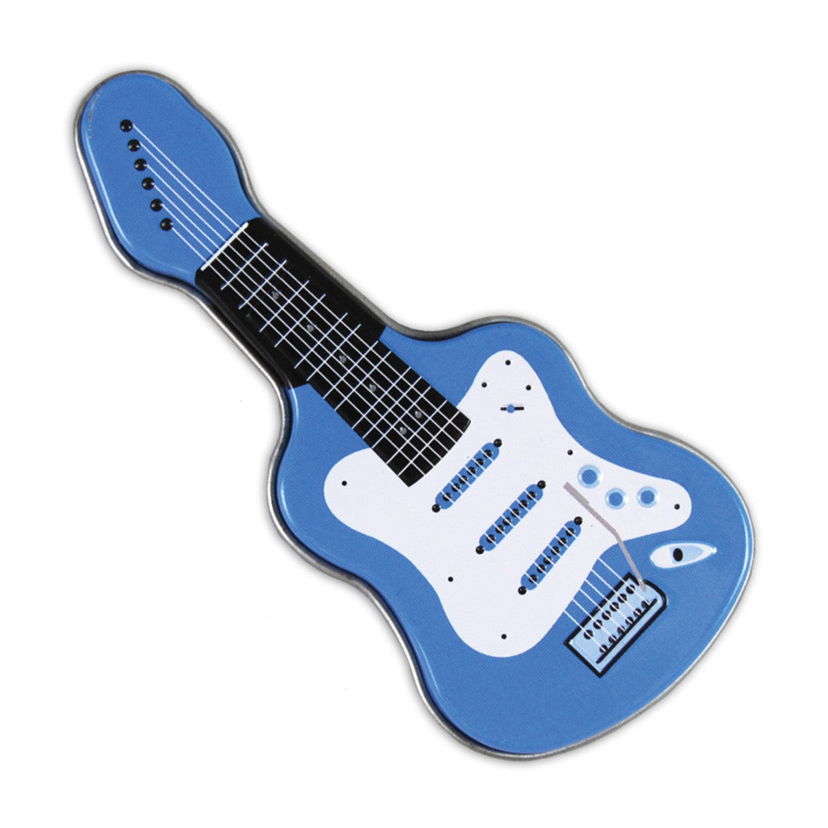 Blue Electric Guitar Shaped Tin - MTR4041F | AmuseMints Sweets and ...