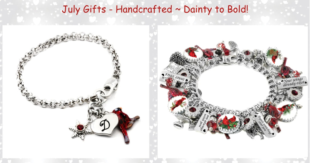 cardinal charm bracelet