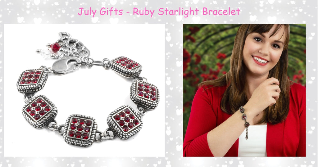 july ruby bracelet