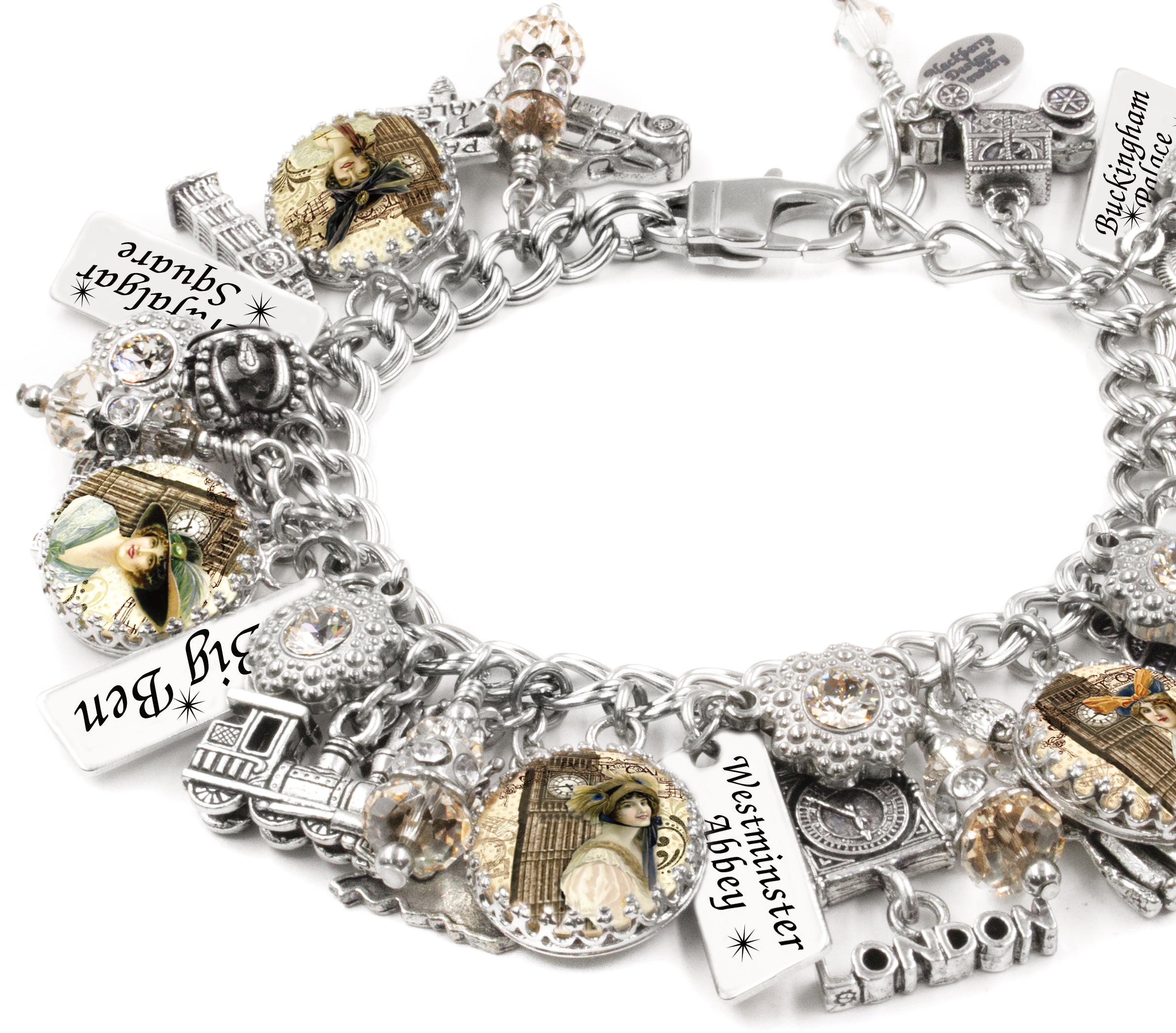 london travel charm bracelet