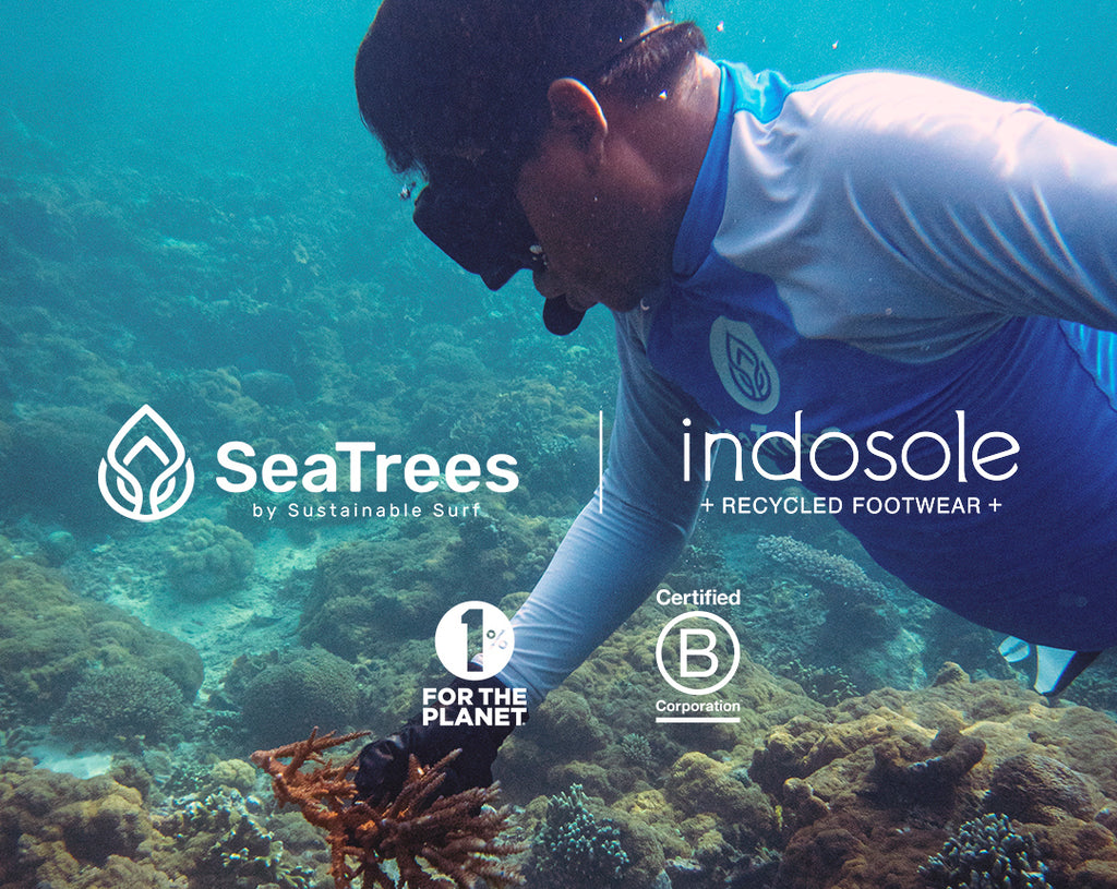 Indosole recycled sandals help resort coral reefs