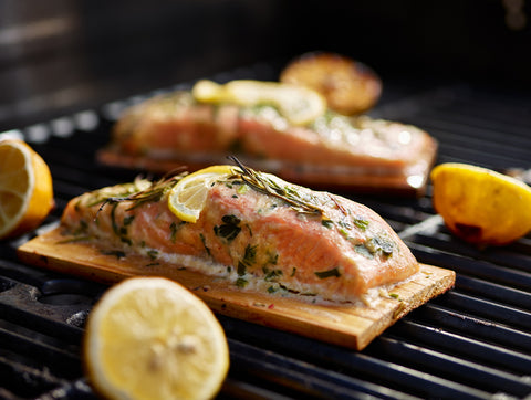 cedar plank salmon