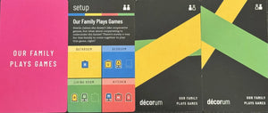 Décorum: Our Family Plays Games Scenario - BoardGameGeek Store