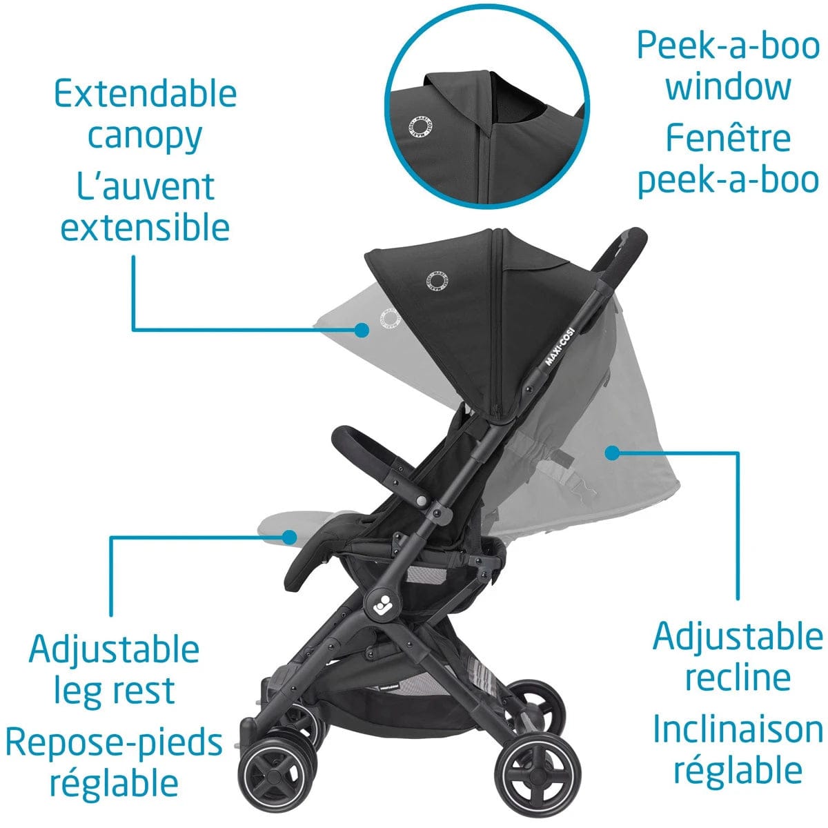 Maxi Cosi Lara2 Essential Black (cadre noir)