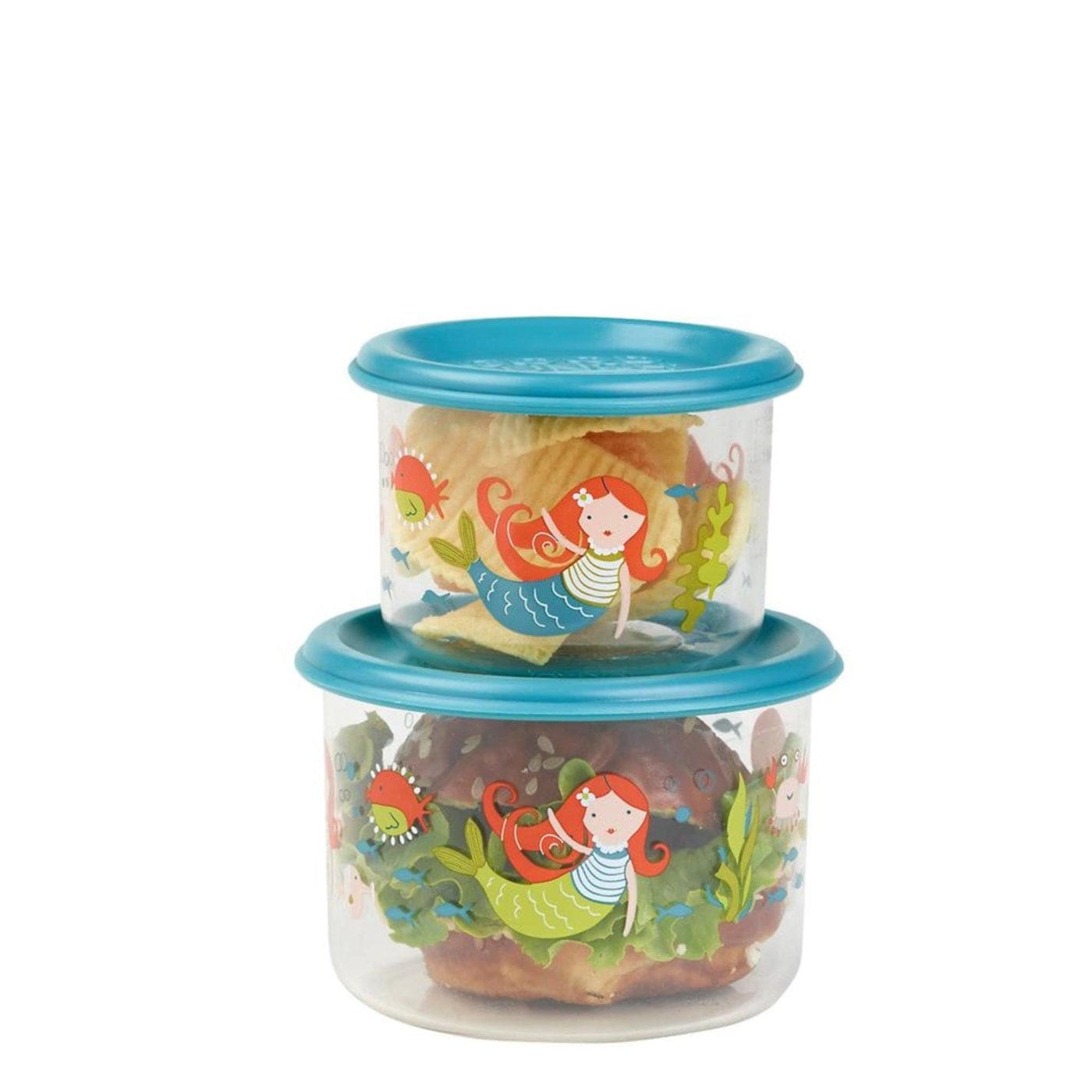 Sugarbooger Good Lunch Large Snack Container, Hoot!, 2 Count