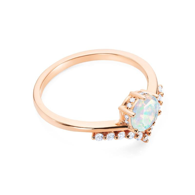 Diane | Moonwake Ring in Opal – Michellia Fine Jewelry