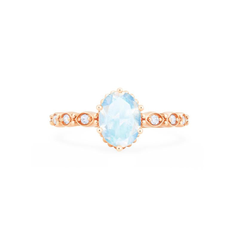 Evelina | Vintage Classic Crown Oval Cut Ring in Moonstone – Michellia ...