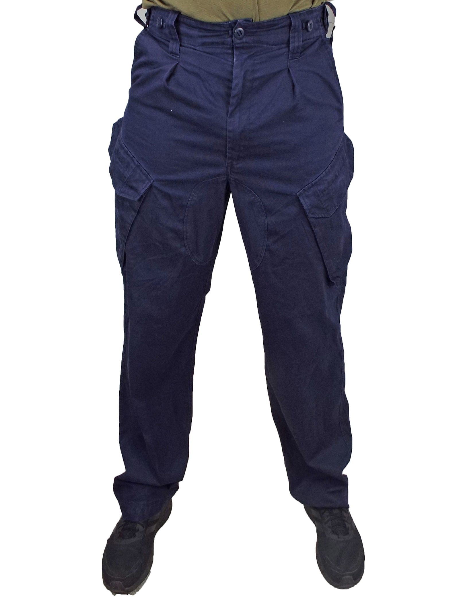 Buy Flying Machine Blue Slim Fit Cargo Trousers - Trousers for Men 1065891  | Myntra