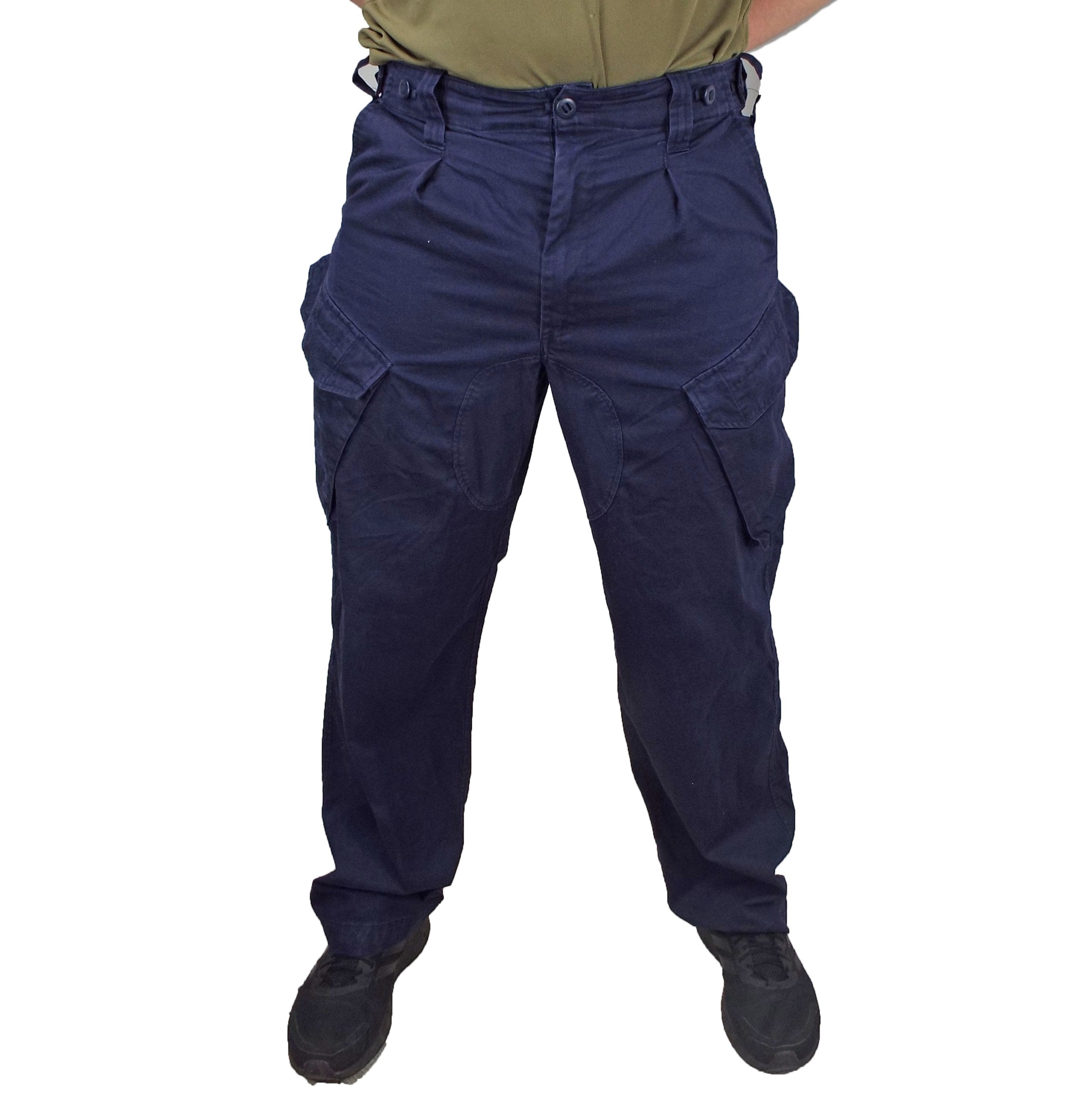 British Royal Navy Dark Blue Combat Trousers - Five pocket