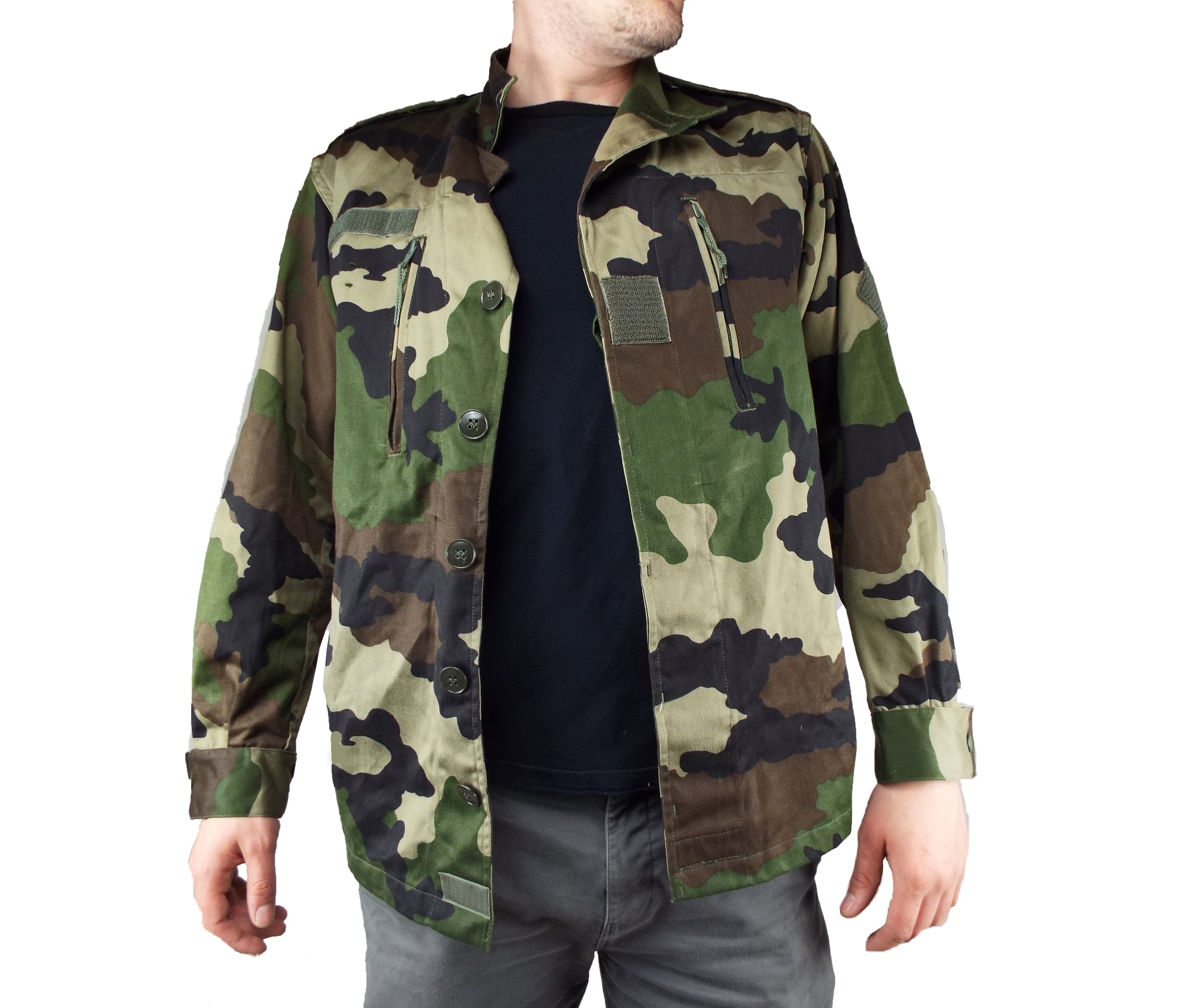 New French Army CCE Camo Original Fleece Shirt Norgie Thermal Top