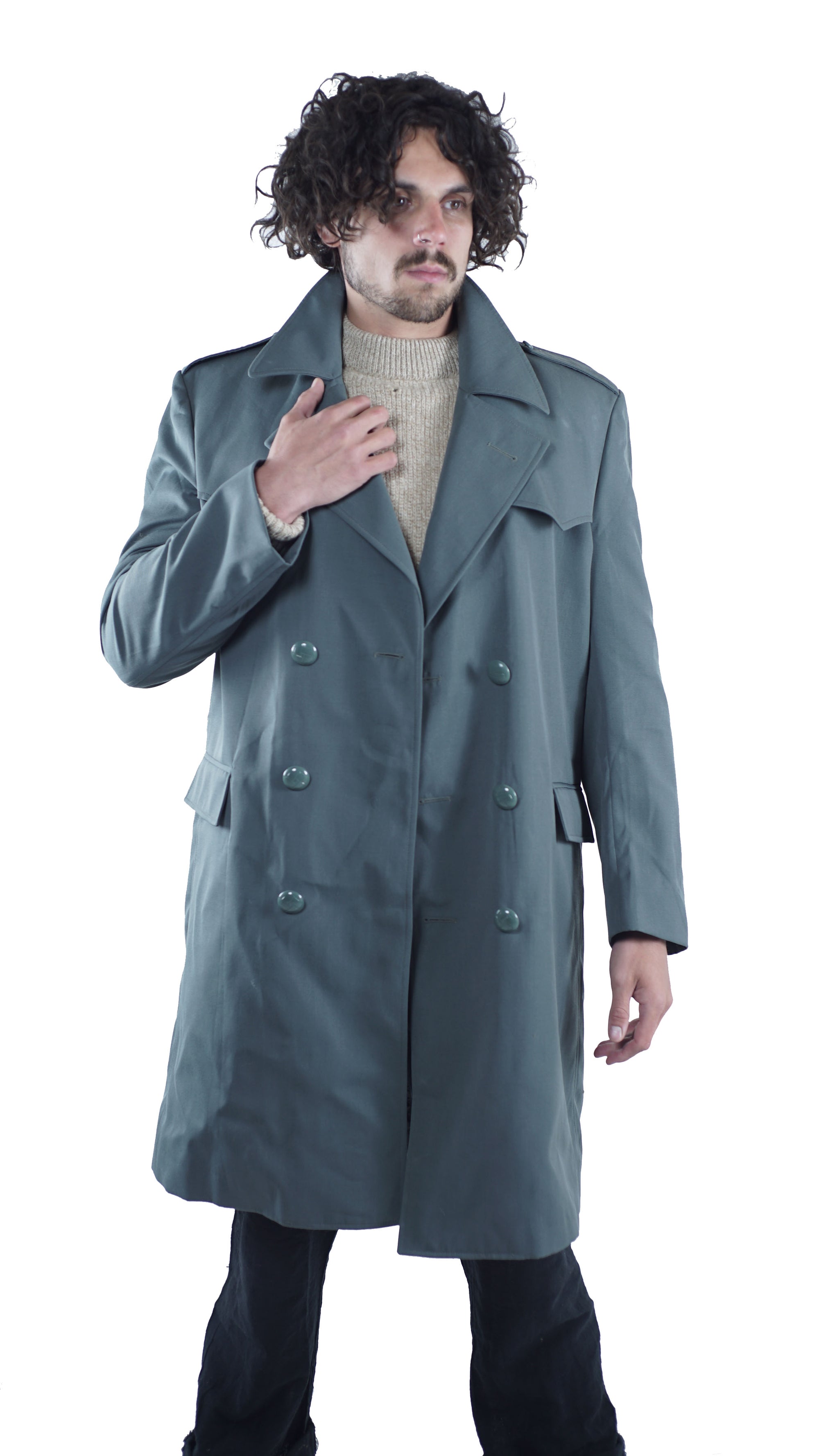 Italian Field Grey Military Trench Coat including liner - Unissued ...