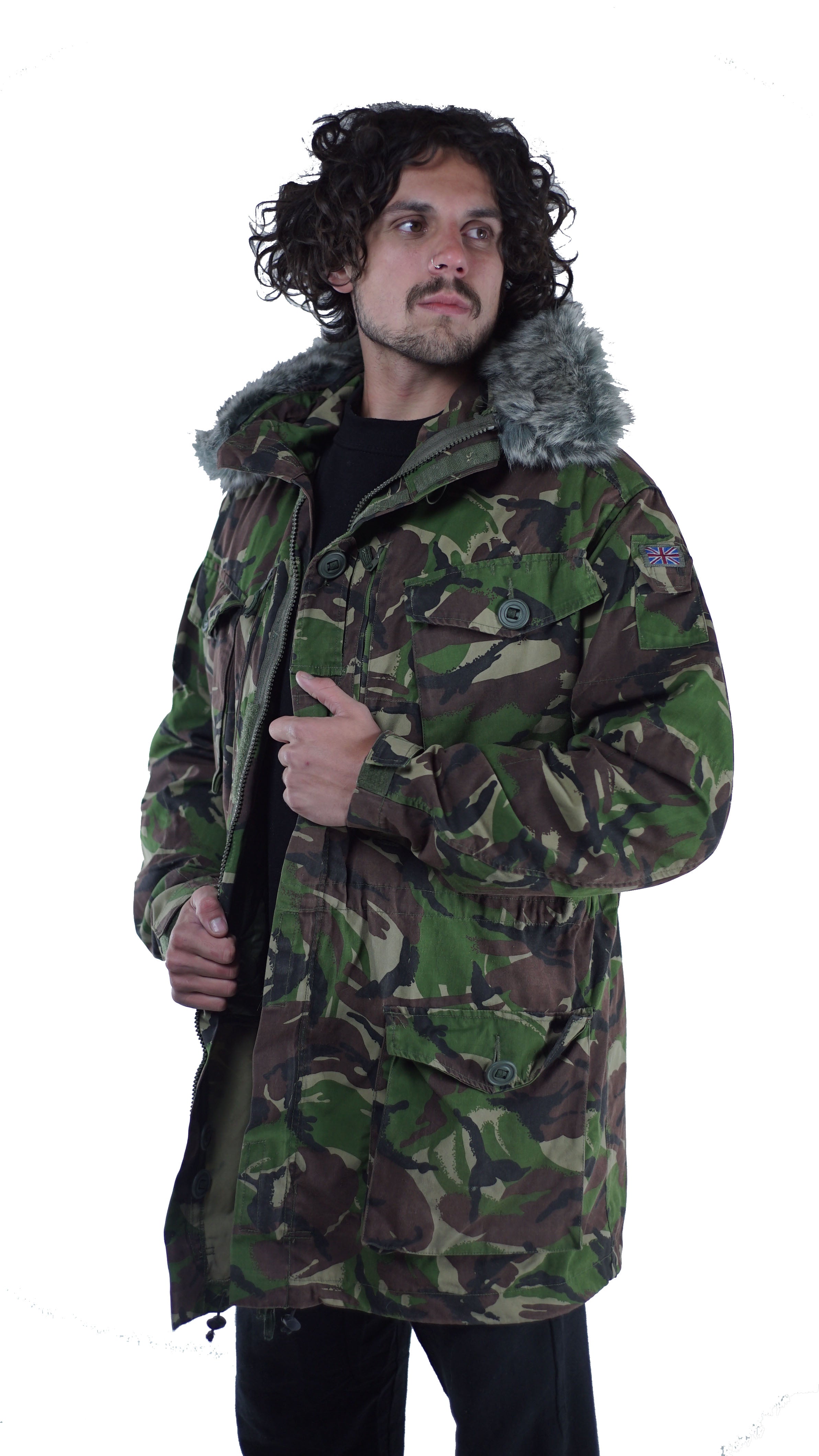 camo jacket with hood mens