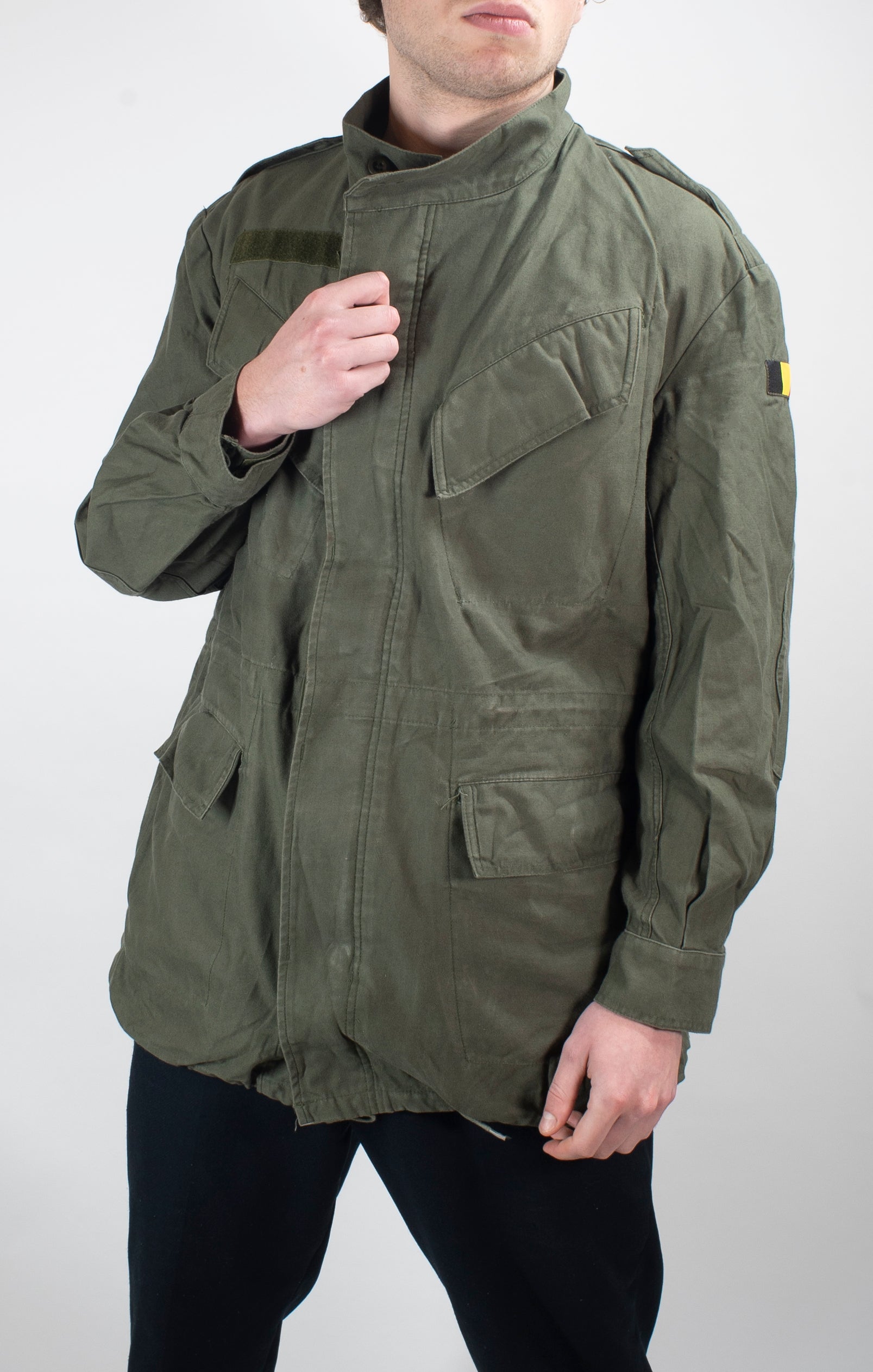 Mens Military Field Jacket - Belgian Olive Green | Forces Uniform and Kit