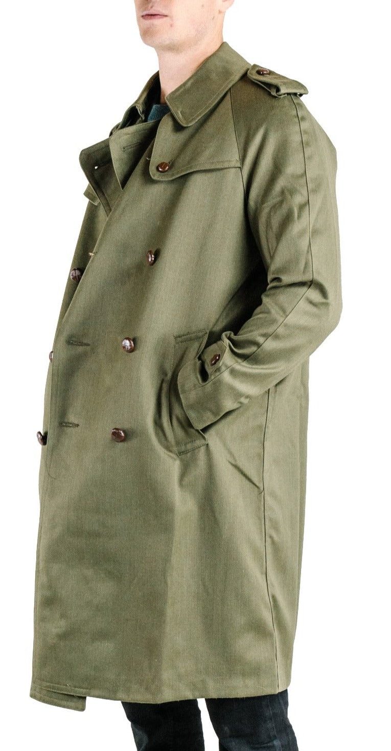 trench coat army green