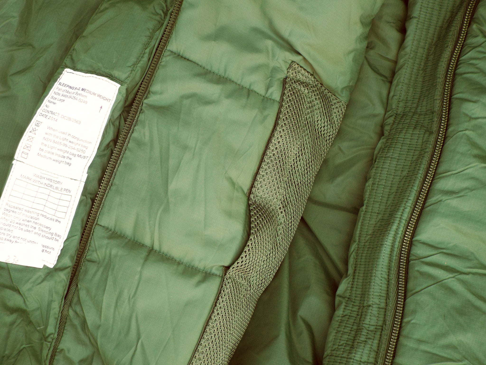 British modular sleeping bag current issue - medium weight component ...