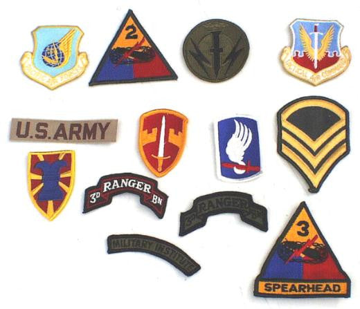 US Military Cloth Badges - 10 pack - Forces Uniform and Kit