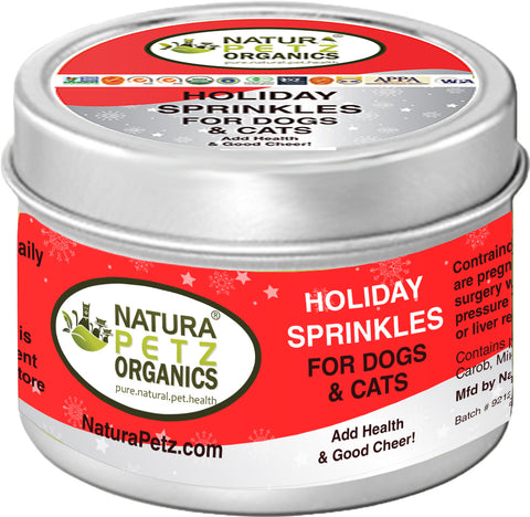 Pet Age Features HOLIDAY SPRINKLES MEAL TOPPER by Natura Petz Organics