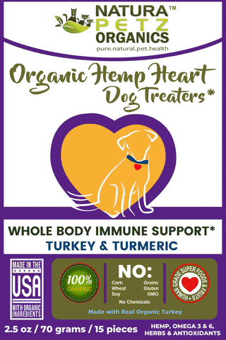 Natura Petz Hemp Heart Immune Treaters Organic Hemp Heart Immune Treats Dog