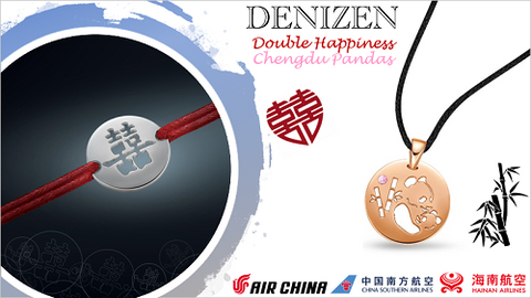 DENIZEN Bracelet advertising on board Chinese airlines