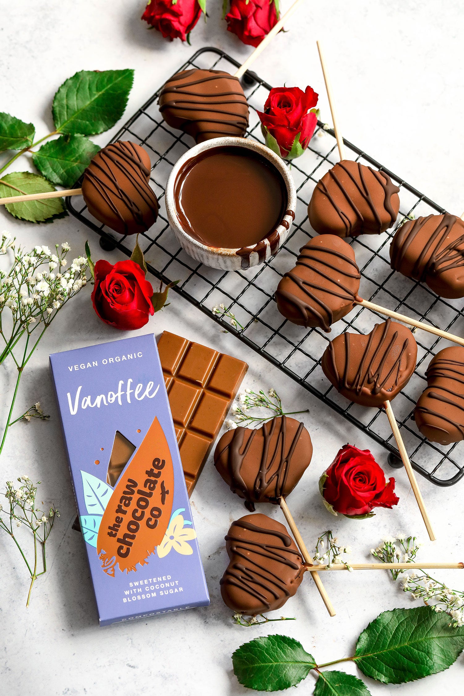 vegan vanoffee chocolate brownie hearts