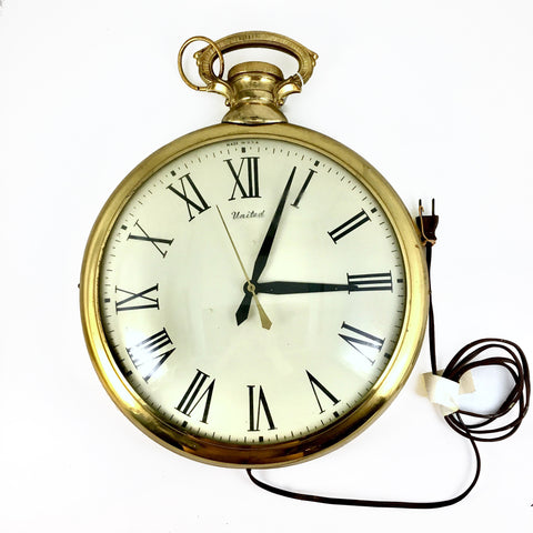 oversized pocket watch wall clock