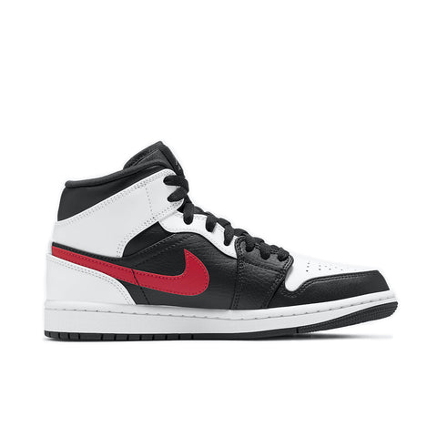 jordan mid black red