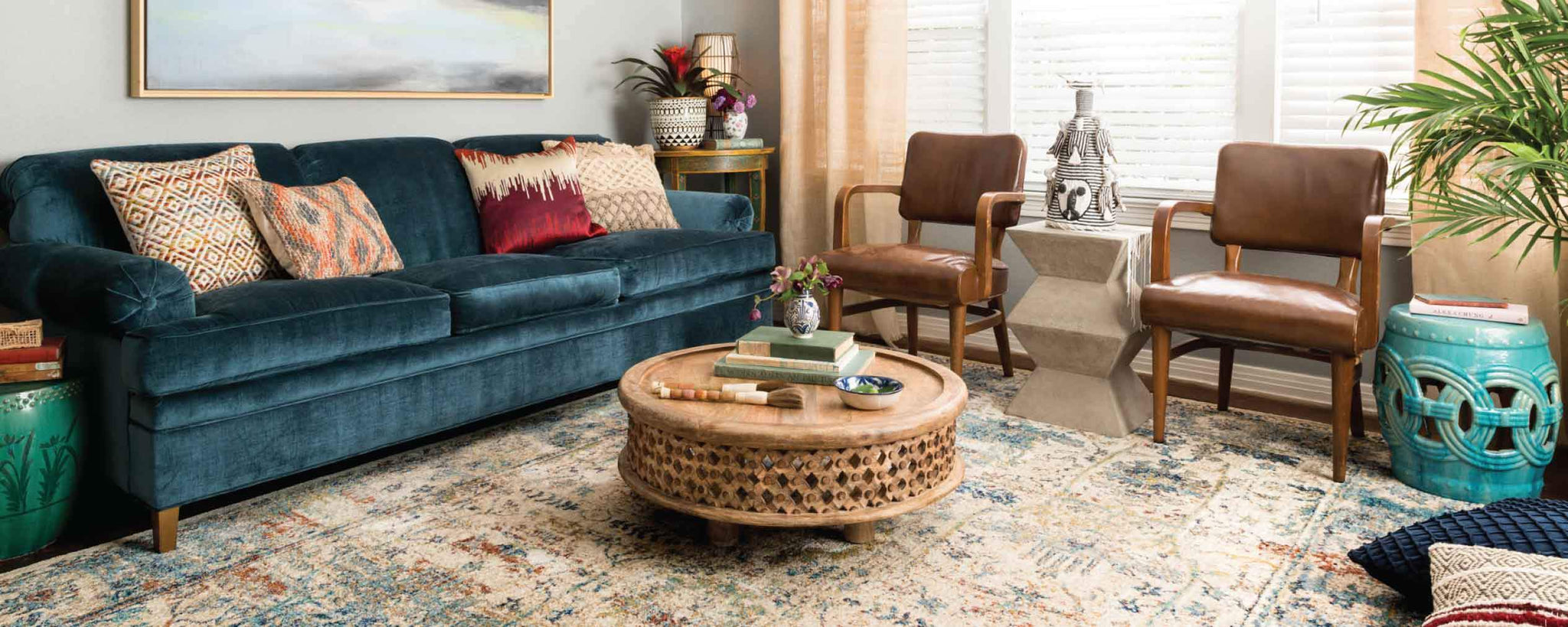 Bohemian Living Room Furniture FROY