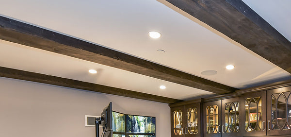 Faux wood beam ceiling