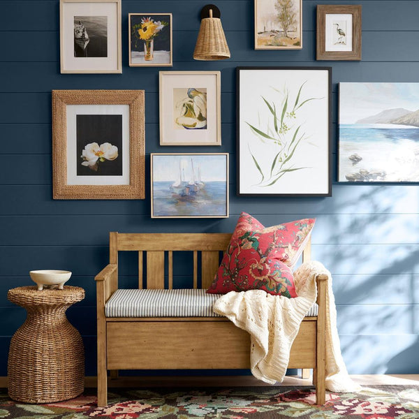 needlepoint navy wall paint