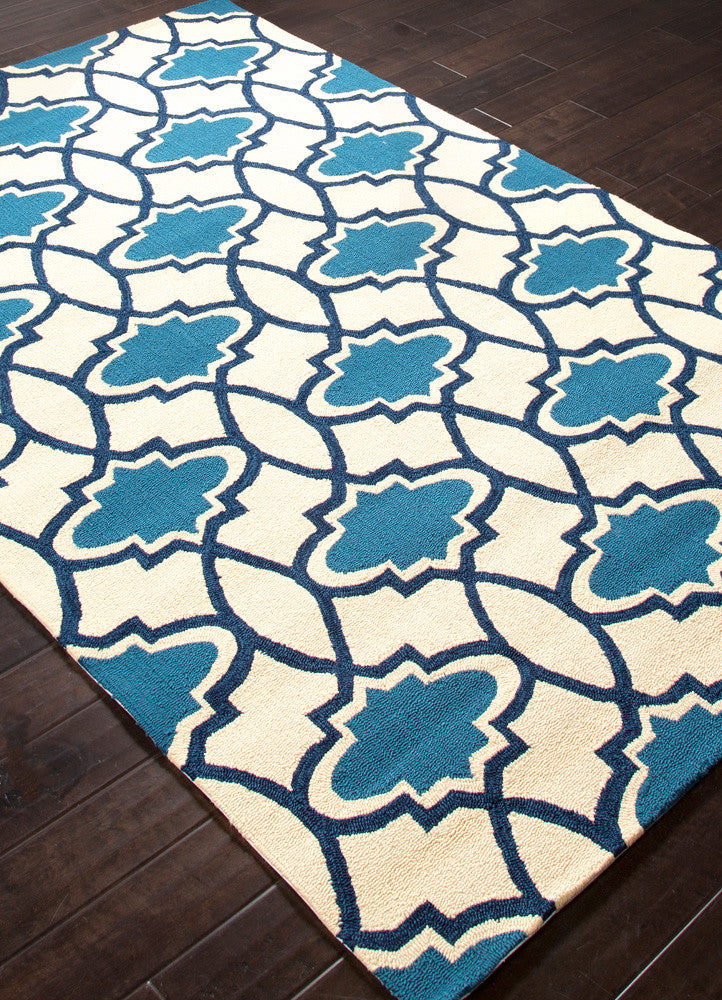 Barcelona Moresque Blue Area Rug - Froy.com